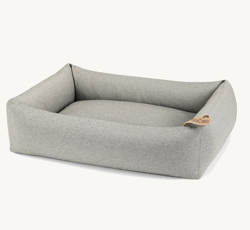 Lit Mare – panier vide, coloris sable, fond neutre – Maison Canisya