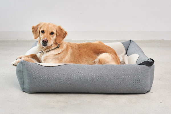 MARE — Le lit pour chien né de l'océan, tissu recyclé SEAQUAL