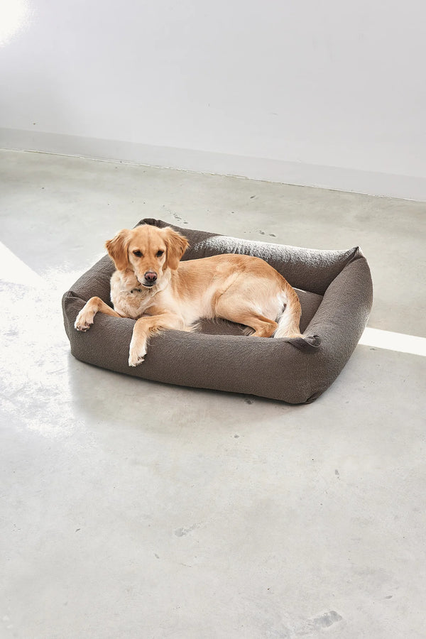 MONDO — Lit pour chien en bouclette, confort orthopédique et design épuré