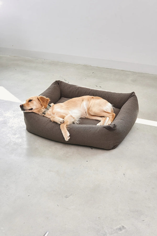 MONDO — Lit pour chien en bouclette, confort orthopédique et design épuré