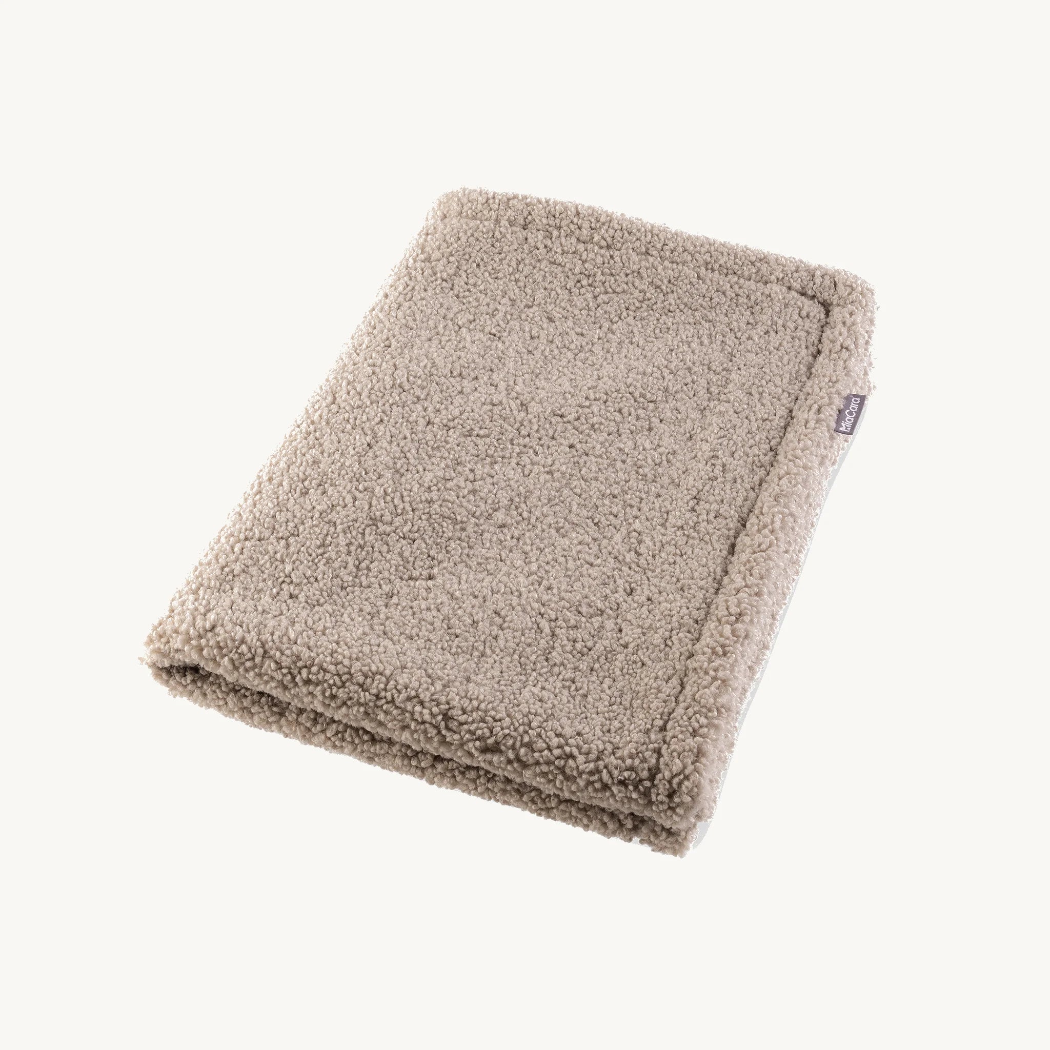 Couverture chien MiaCara Senso pliée coloris Greige – Maison Canisya