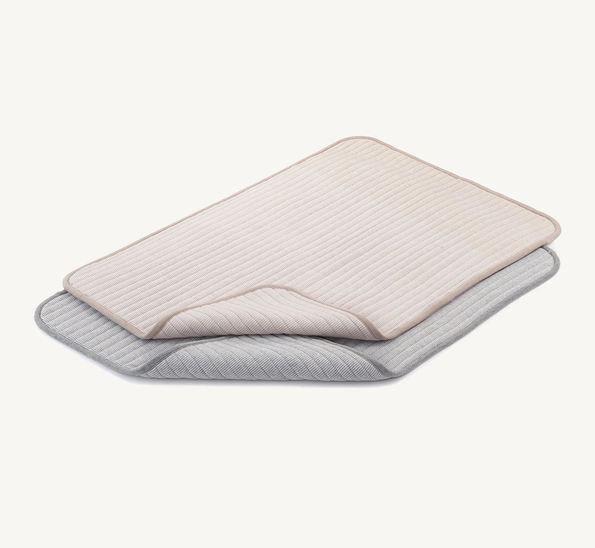 Onda – couverture pour chien pliée, coloris greige et caillou – Maison Canisya