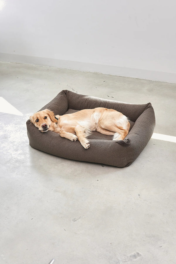 MONDO — Lit pour chien en bouclette, confort orthopédique et design épuré