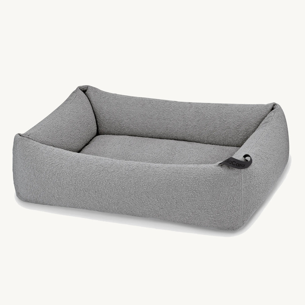 Panier pour chien Mondo pierre — vue produit fond neutre — Maison Canisya