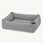 Panier pour chien Mondo pierre — vue produit fond neutre — Maison Canisya