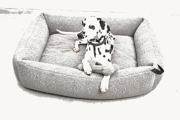 SENSO — Panier coffre en tissu bouclé pour chien