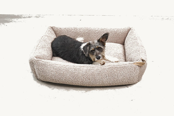 SENSO — Panier coffre en tissu bouclé pour chien