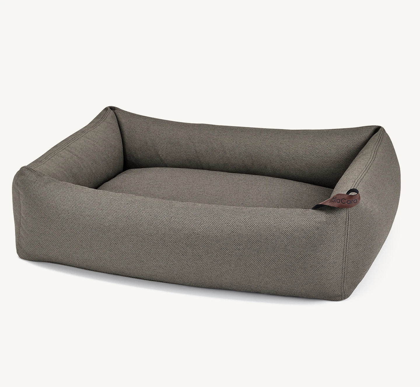 Panier Mare — housse coloris Algues sur lit-boîte MiaCara — Maison Canisya