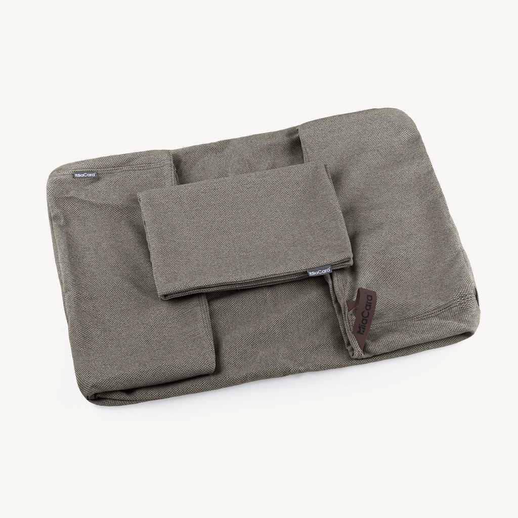 Housse Mare coloris Algues pliée avec coussin amovible — Maison Canisya