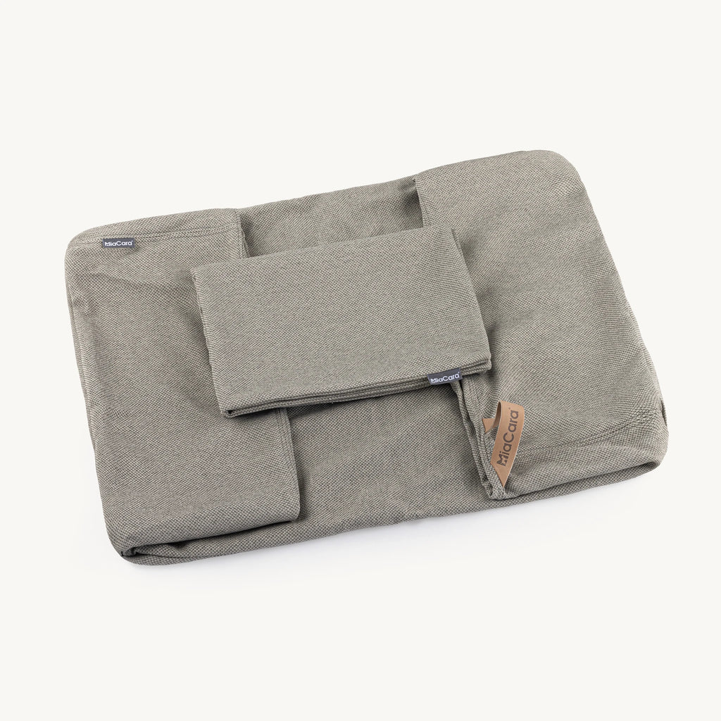 Housse Mare coloris Sable pliée avec coussin amovible — Maison Canisya