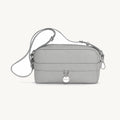 PAWLII sac bandoulière cuir Gris Pierre – vue de face – Maison Canisya