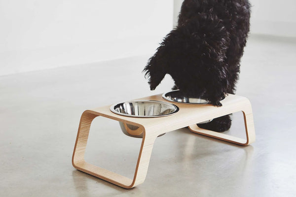 DESCO — Porte-gamelle en bois contreplaqué cintré, design nordique