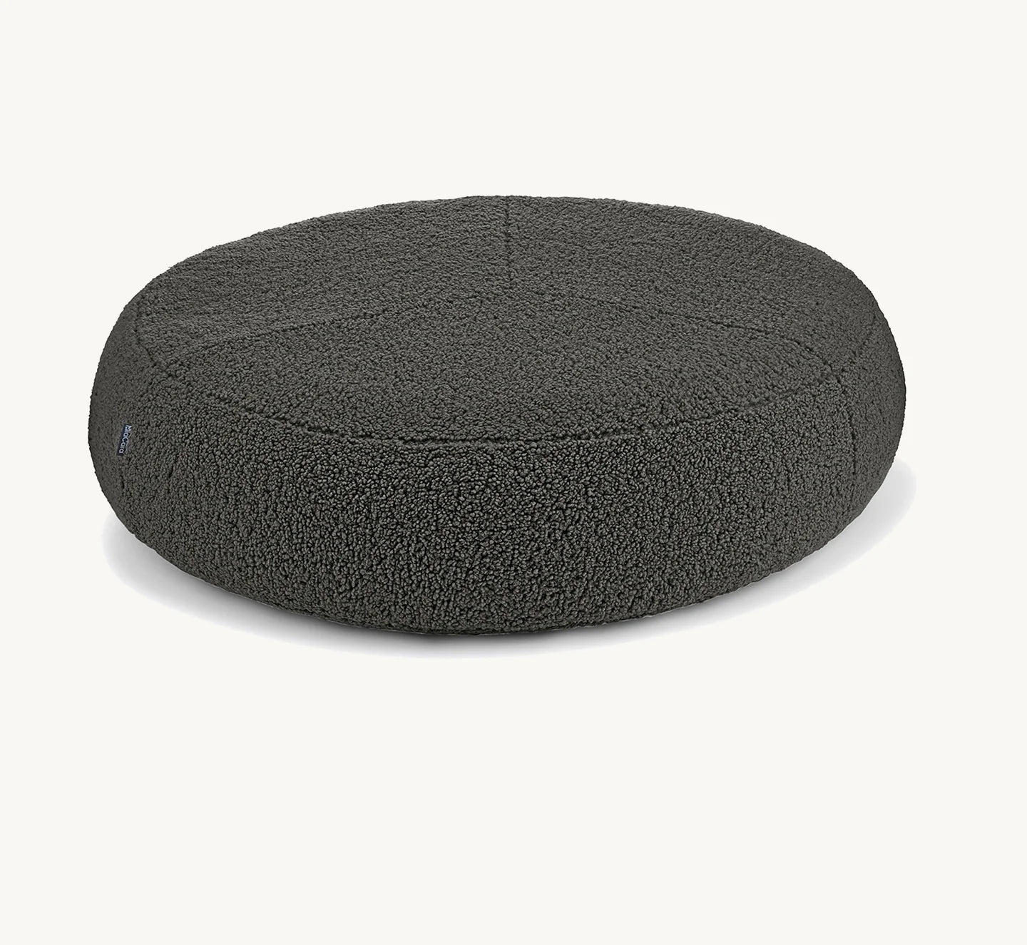 Pouf pour chien Senso – Vue trois quarts coloris Graphite, taille ML – Maison Canisya