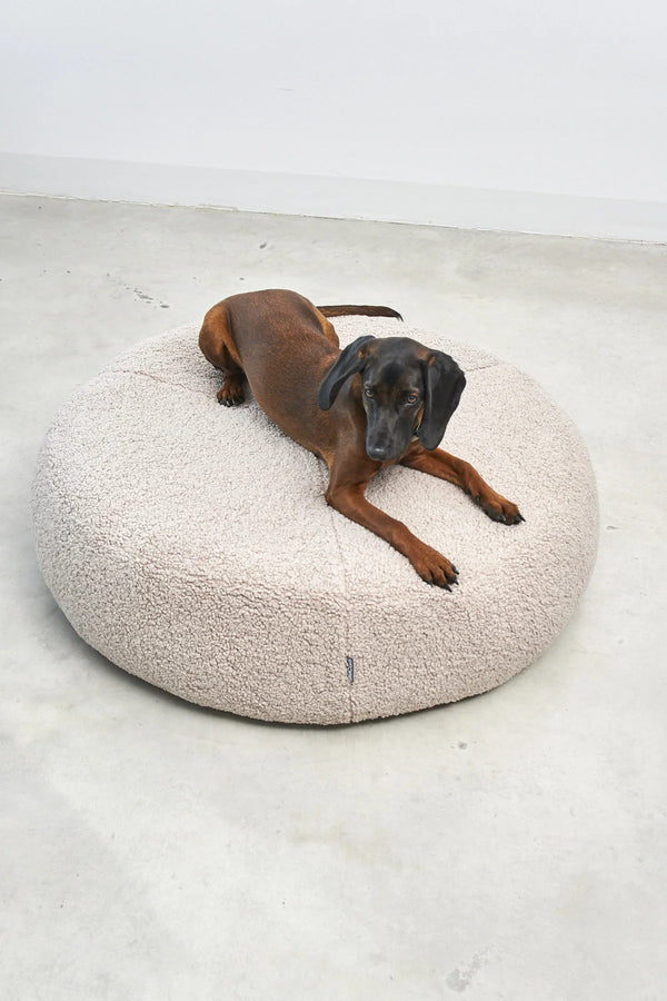 SENSO — Pouf pour chien en bouclé, confort absolu et design épuré