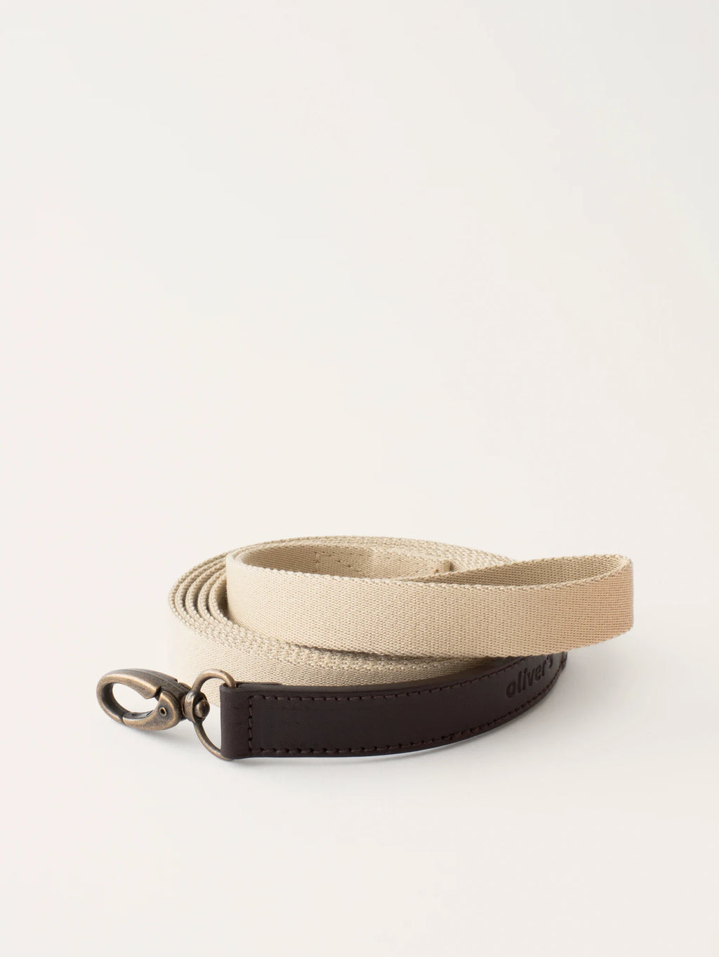 Puppy Box – laisse en cuir et coton avec mousqueton laiton – Maison Canisya