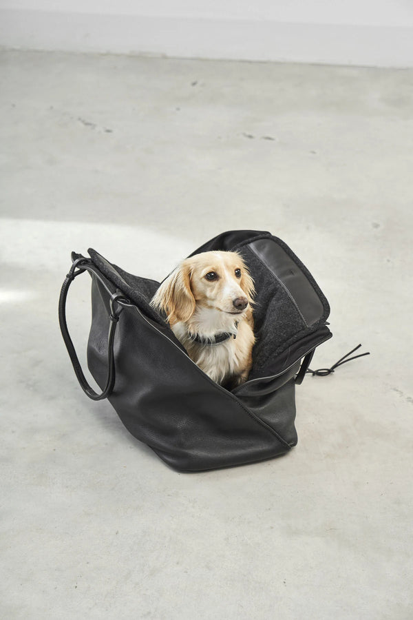 BORSA — Sac de transport en cuir pour chien