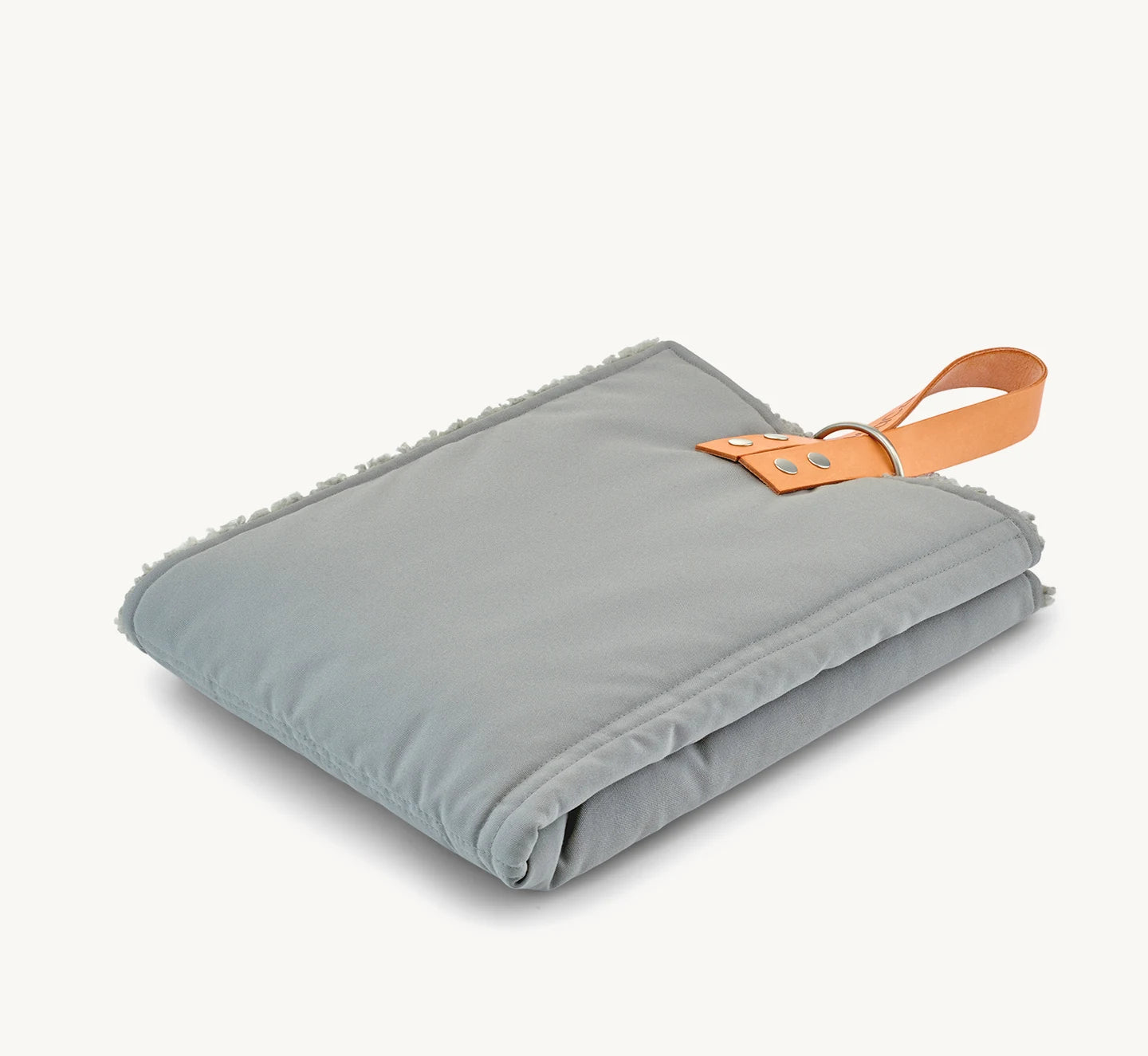 Tapis de voyage Cosmo Senso – plié compact, format petit, coloris caillou – Maison Canisya