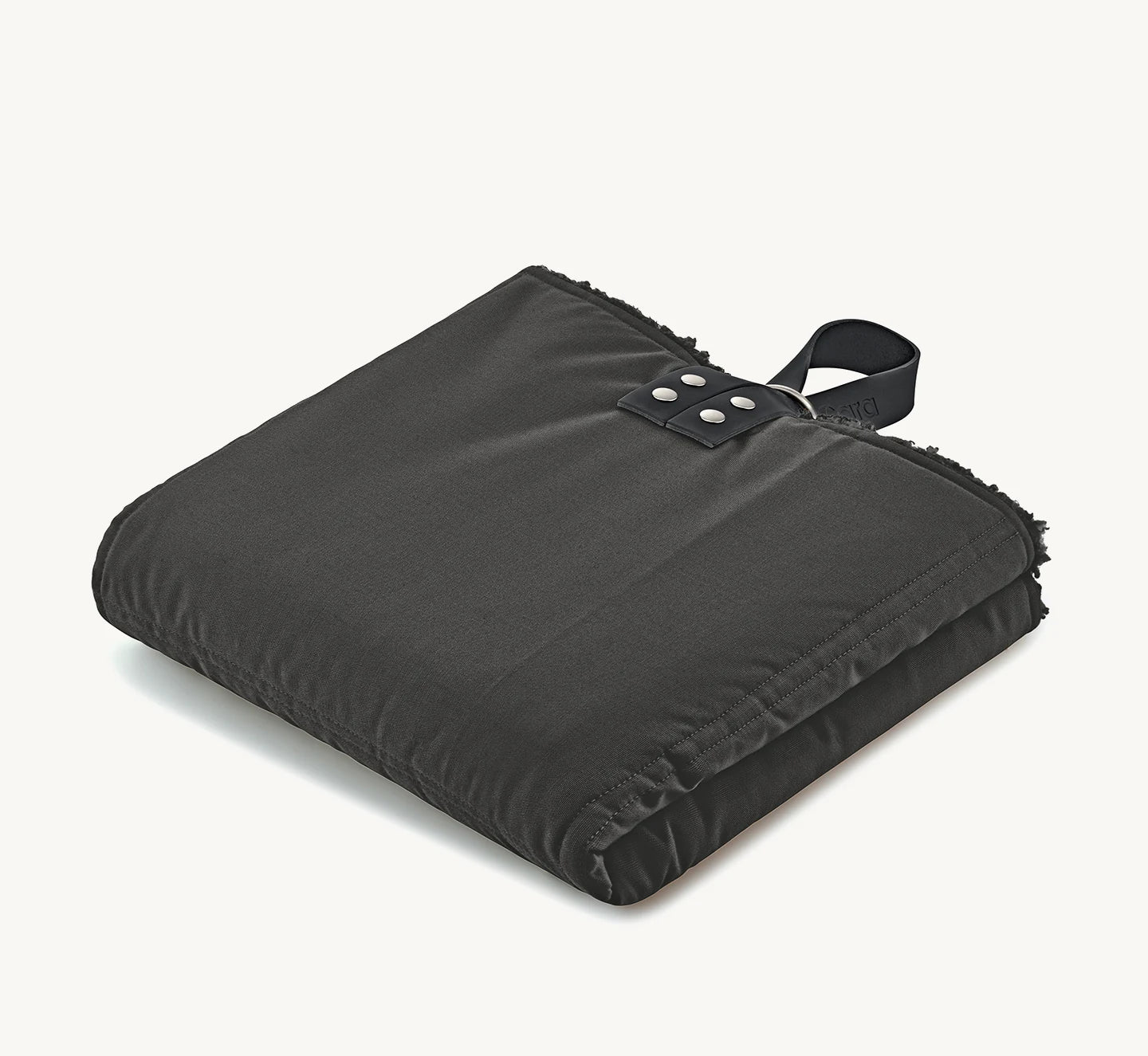 Tapis de voyage Cosmo Senso – plié compact, format moyen, coloris graphite – Maison Canisya