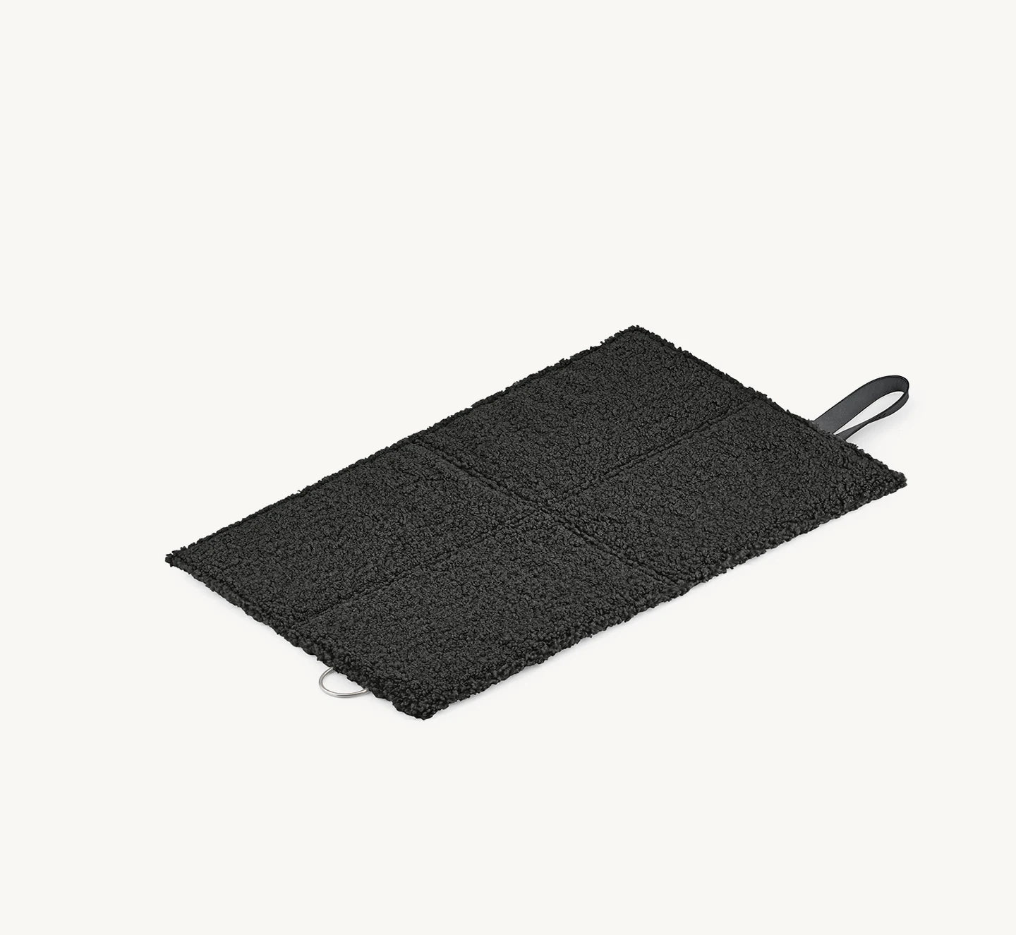 Tapis de voyage Cosmo Senso – plié compact, format petit, coloris graphite – Maison Canisya